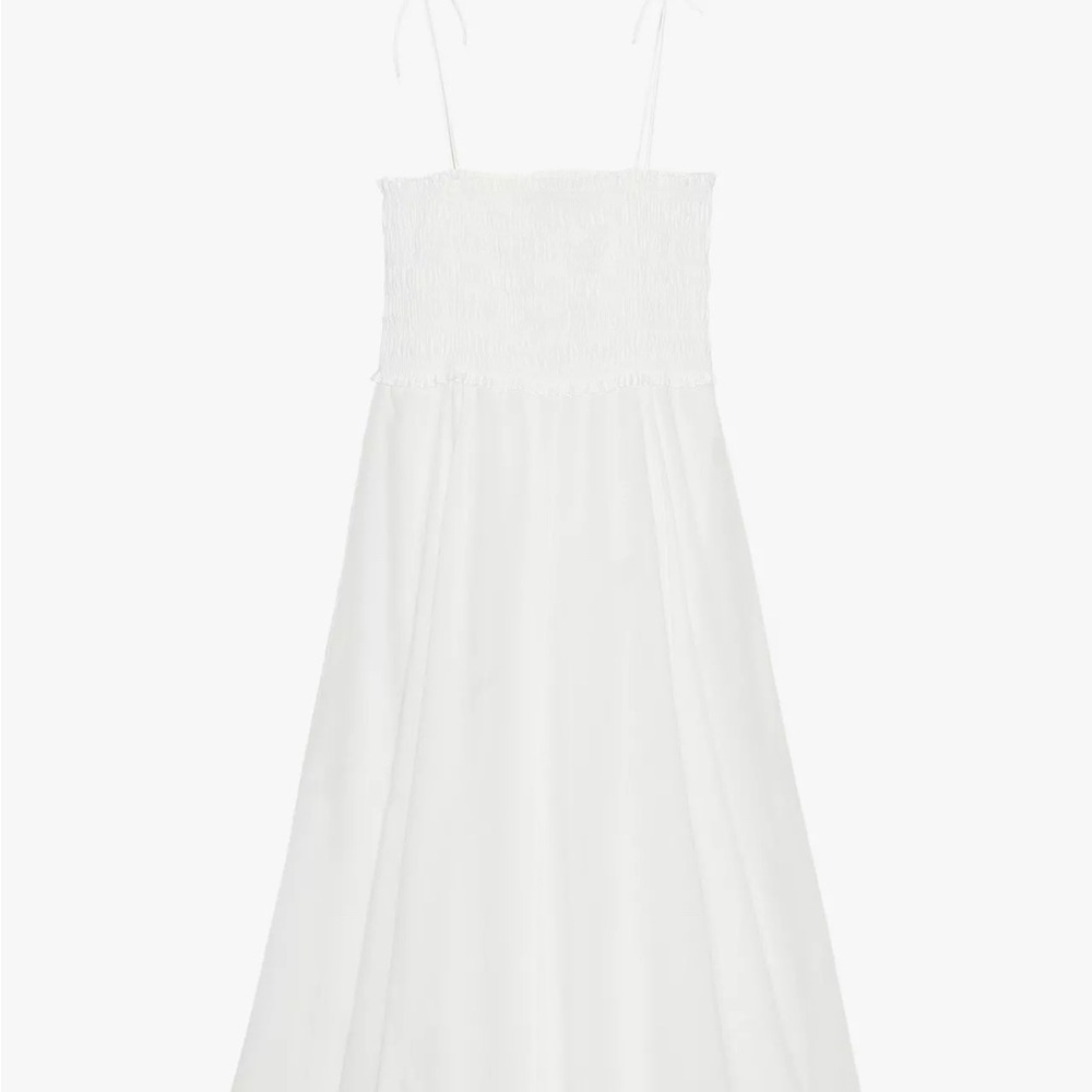 Zara White Midi Dress